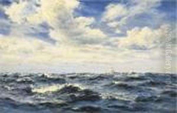 Half A Gale: Outside Poole Oil Painting by Henry Moore