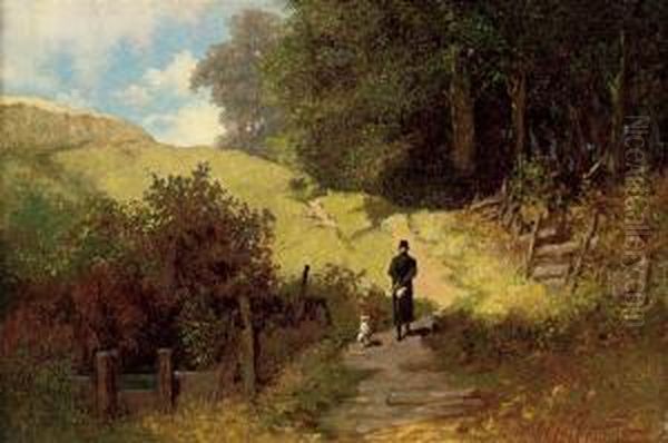 A Stroll In The Country Oil Painting by Willy Moralt