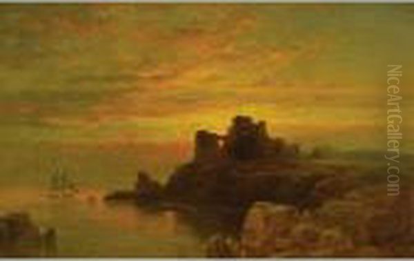 Old Fort Dumpling, Newport Oil Painting by Edward Moran