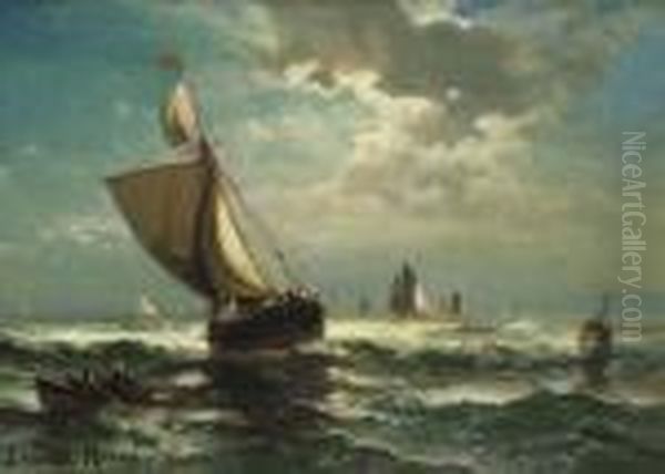 Breaking Sunlight Oil Painting by Edward Moran