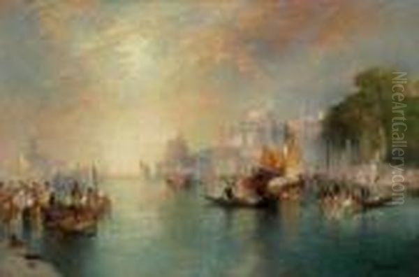 Arabian Nights Fantasy Oil Painting by Thomas Moran