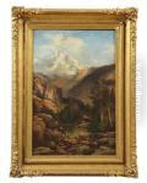 Mount Moran Oil Painting by Thomas Moran