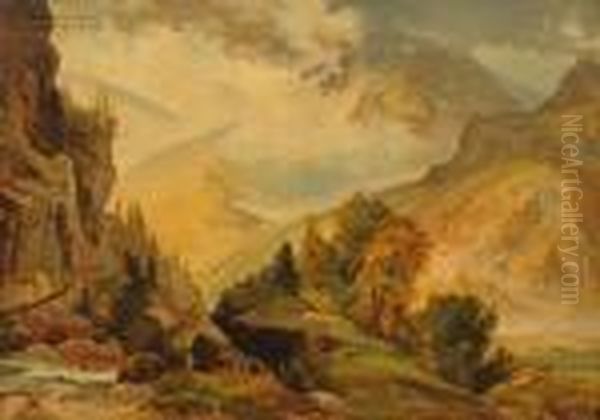 The White Mountains Oil Painting by Thomas Moran