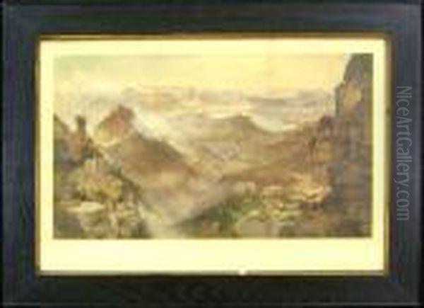 Grand Canyon Of The Colorado River,arizona Oil Painting by Thomas Moran