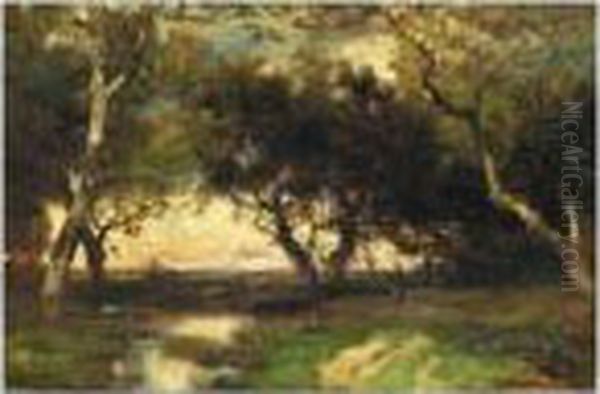 Under The Trees Oil Painting by Thomas Moran