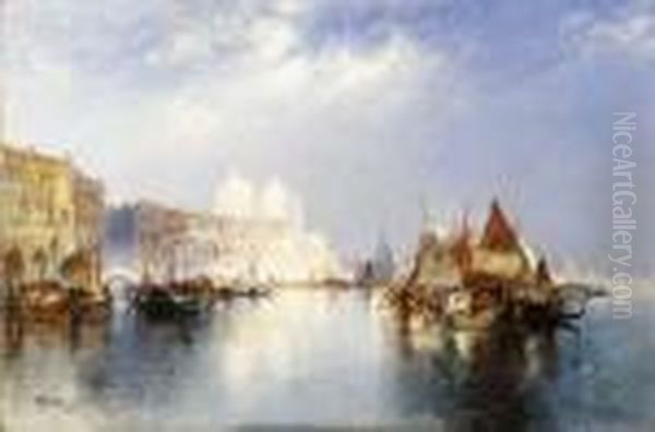 The Grand Canal Oil Painting by Thomas Moran