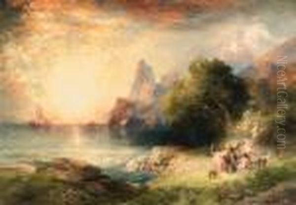 Moran, Thomas Oil Painting by Thomas Moran