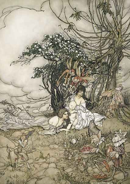 The Changeling, 1905 Oil Painting by Arthur Rackham