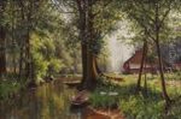 Im Spreewald Oil Painting by Walter Moras