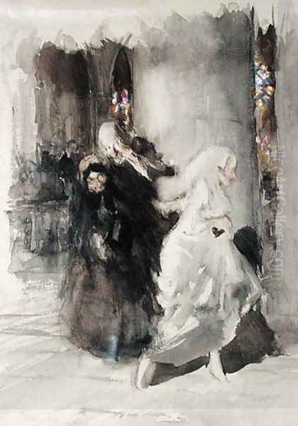 At the Wedding Oil Painting by Arthur Rackham