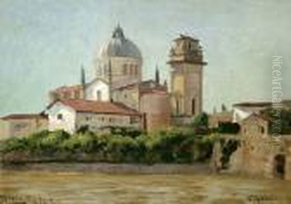 Ansicht Von Verona An Der Etsch Oil Painting by Walter Moras