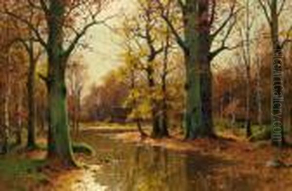 Paesaggio Autunnale Oil Painting by Walter Moras