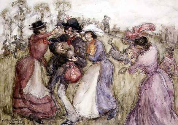 Appy Ampstead, 1913 Oil Painting by Arthur Rackham