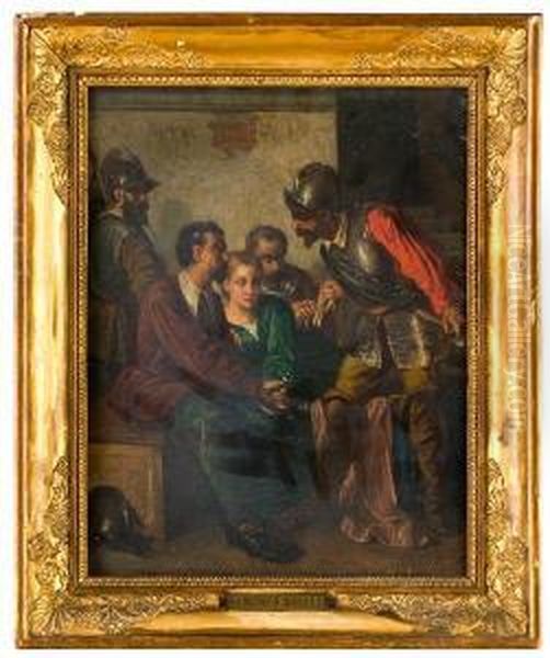 Il Sacco Di Capua Oil Painting by Domenico Morelli