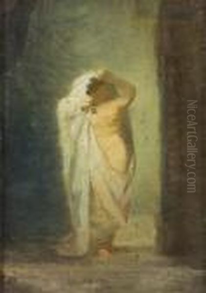 Il Bagno Turco Oil Painting by Domenico Morelli