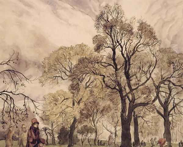 Regents Park Oil Painting by Arthur Rackham