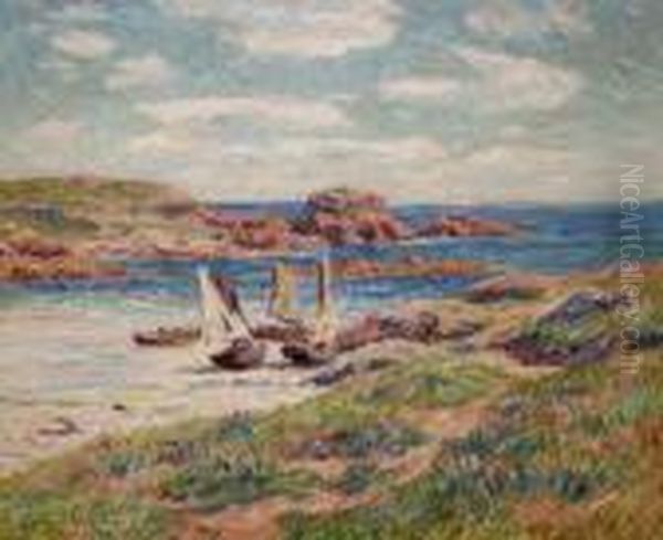 La Plage De Porspoder Oil Painting by Henri Moret