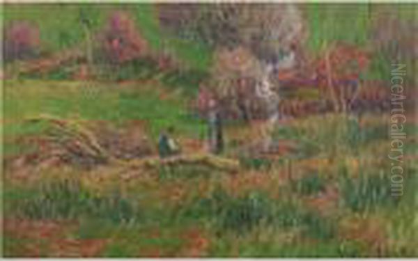 Bucherons Oil Painting by Henri Moret