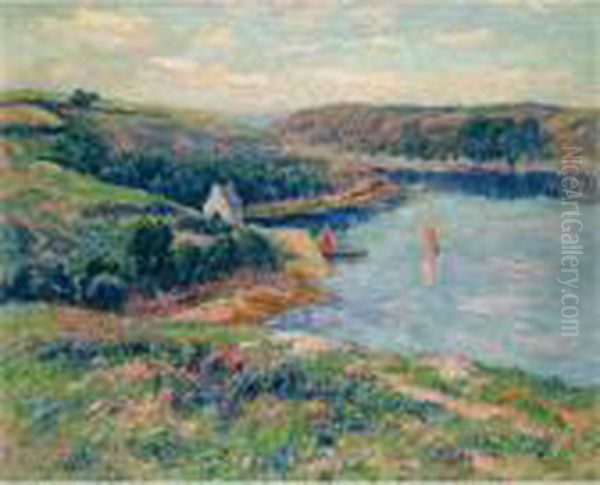 Riviere De Belon Oil Painting by Henri Moret