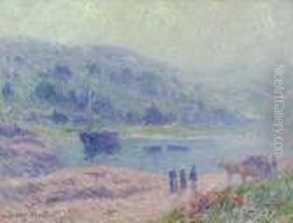 Brume Sur Riec Sur Belon Oil Painting by Henri Moret