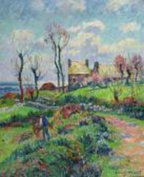 Environs D'audierne. 1908. Oil Painting by Henri Moret