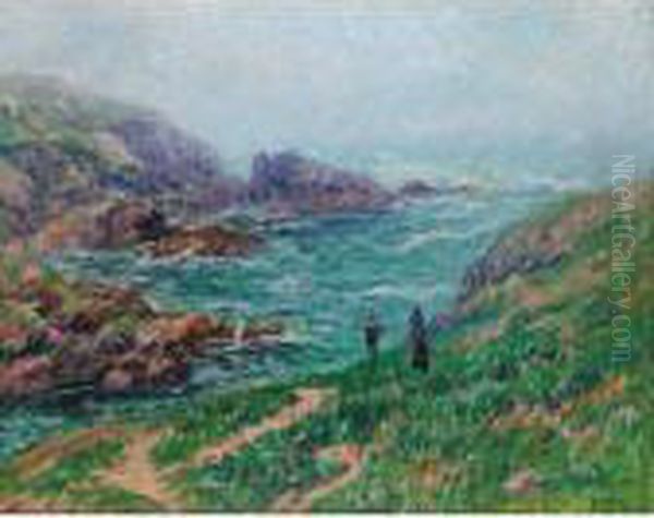 Temps Brumeux, Bretagne Oil Painting by Henri Moret