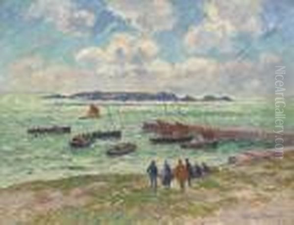 Saint-guenole, Penmarch (finistere) Oil Painting by Henri Moret