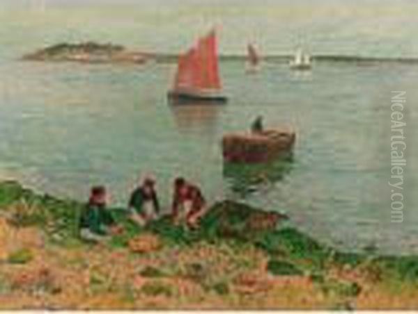 La Rade De Lorient Oil Painting by Henri Moret