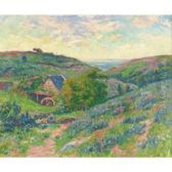 Le Moulin A Doualan, Finistere Oil Painting by Henri Moret