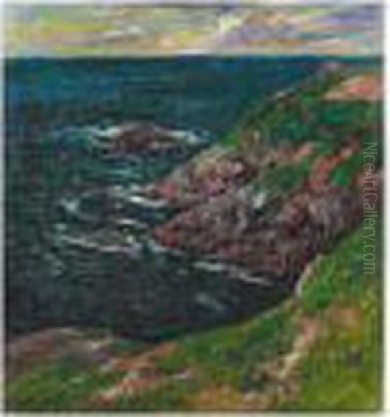 Grand Bord De Mer Du Pouldu Oil Painting by Henri Moret