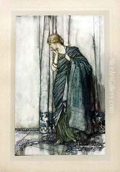 Helena Oil Painting by Arthur Rackham