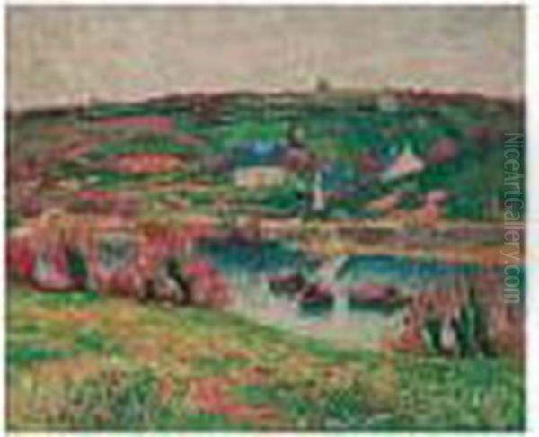 La Riviere A Douaelan Sur Mer Oil Painting by Henri Moret