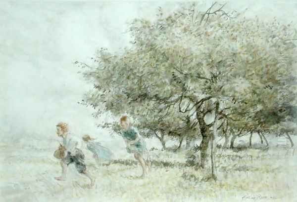 Scrumping Oil Painting by Arthur Rackham