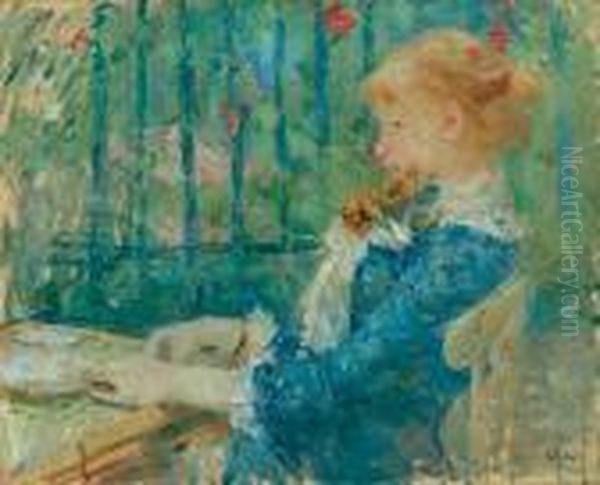 Le The Oil Painting by Berthe Morisot