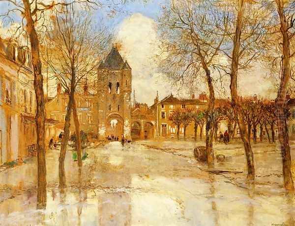 The Flood Oil Painting by Jean-Francois Raffaelli