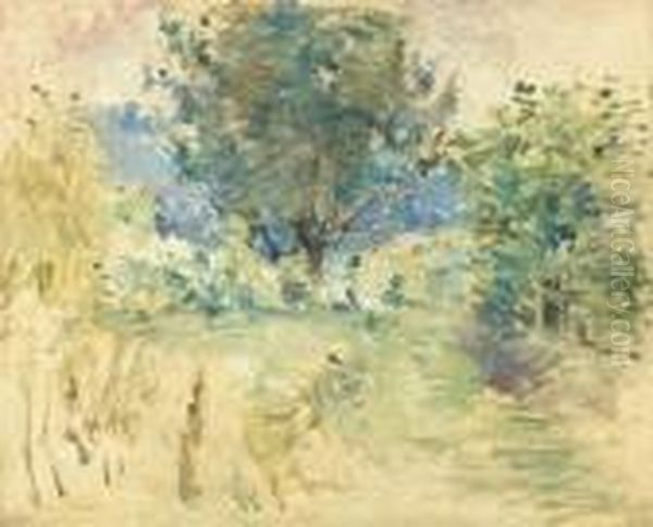 Paysage Oil Painting by Berthe Morisot