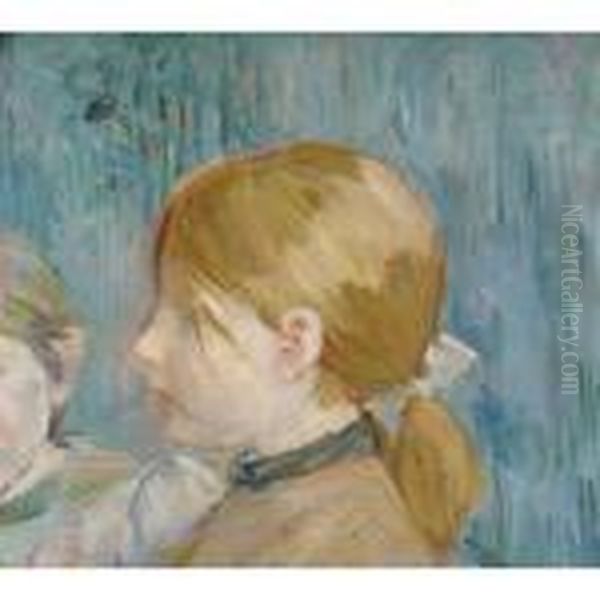 Tete De Jeannie Oil Painting by Berthe Morisot