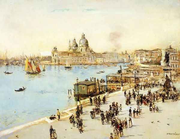 View Of Venice Oil Painting by Jean-Francois Raffaelli