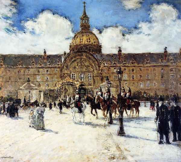 Les Invalides Napoleons Tomb Oil Painting by Jean-Francois Raffaelli