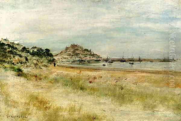 Mont Orgeuil Gorey Jersey Oil Painting by Jean-Francois Raffaelli