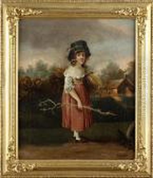 The Faggot Gatherer Oil Painting by George Morland