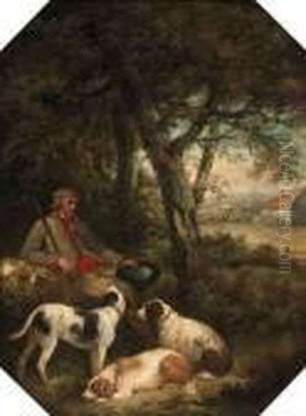 The Weary Sportsman Oil Painting by George Morland