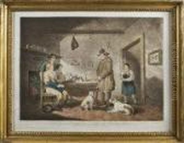 Ale House Politicians Oil Painting by George Morland