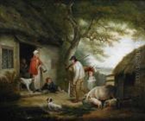 The Warrener's Return Oil Painting by George Morland