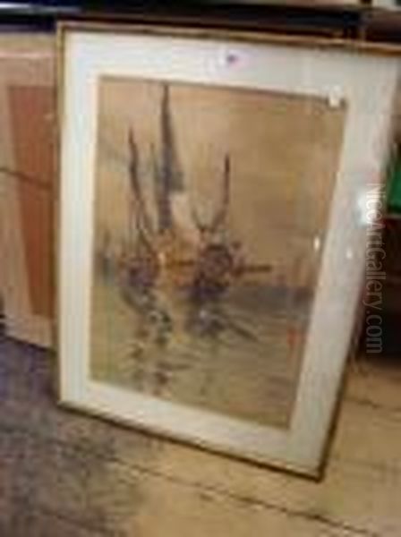 Boats Oil Painting by George Morland