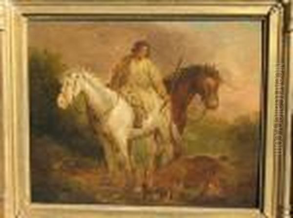 Aumilieu A Droite Oil Painting by George Morland