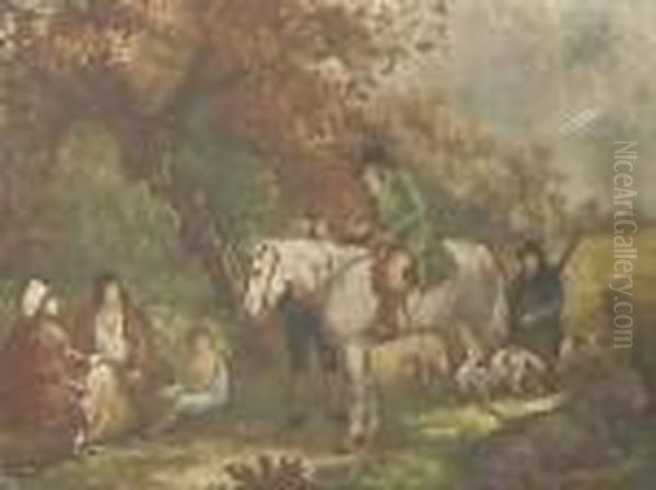 Morning Of Thebenevolent Sportsman Oil Painting by George Morland