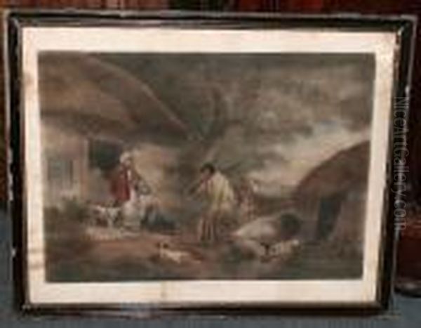 The Warrener Oil Painting by George Morland