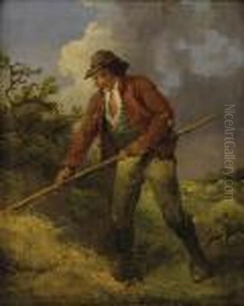 Making Hay Oil Painting by George Morland