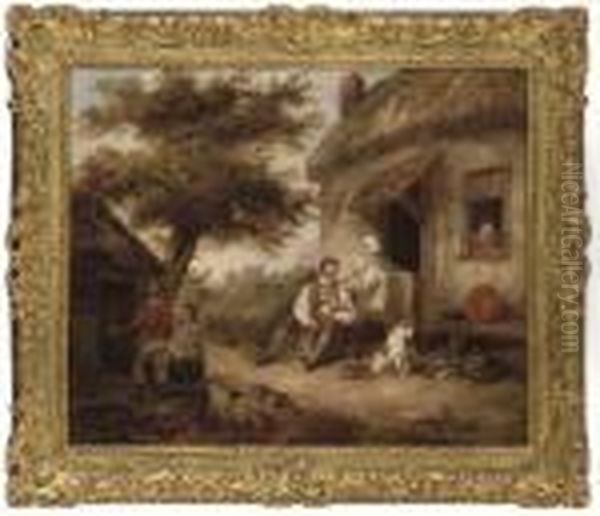 The Happy Family Oil Painting by George Morland